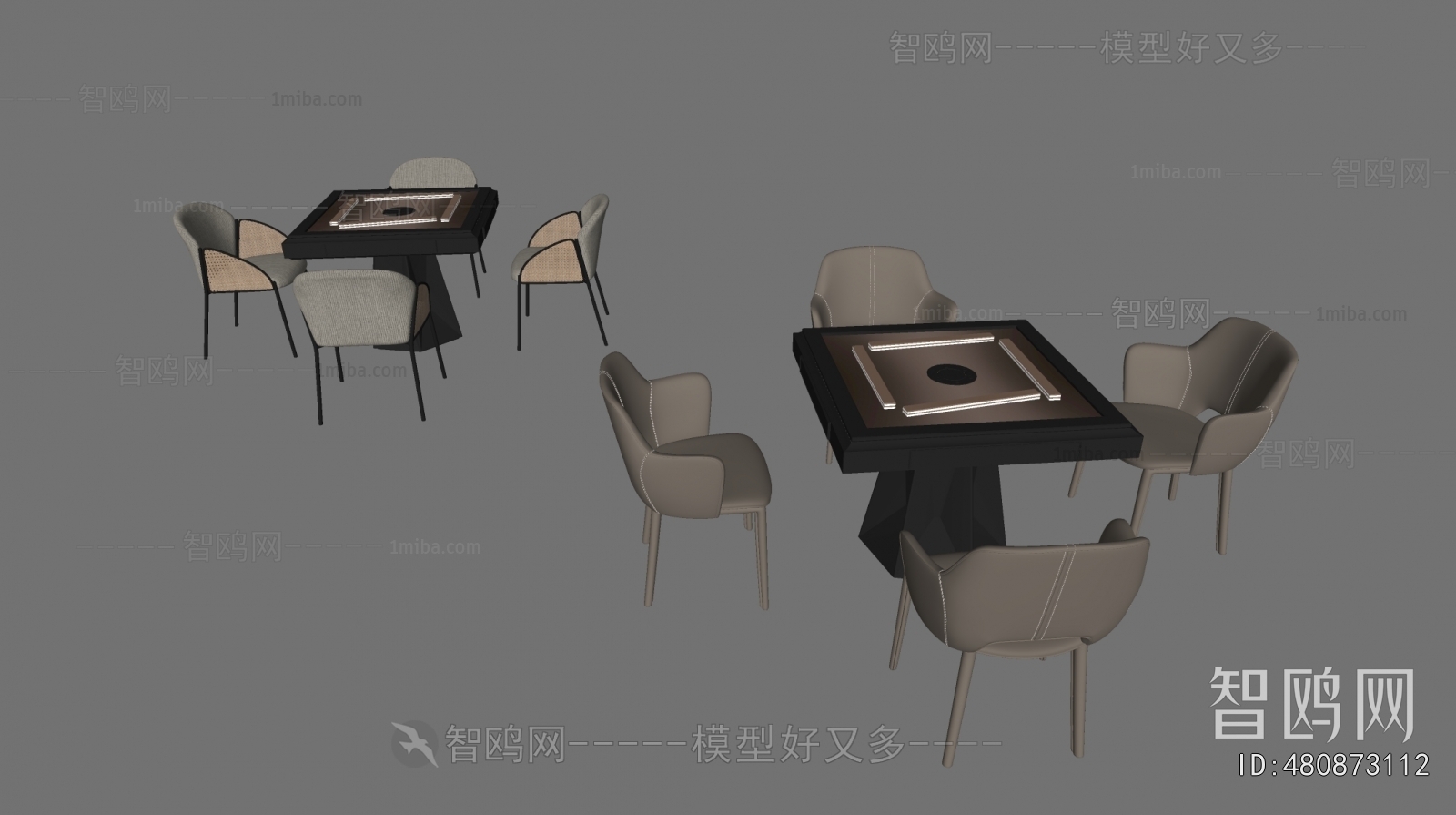 Modern Mahjong Tables And Chairs