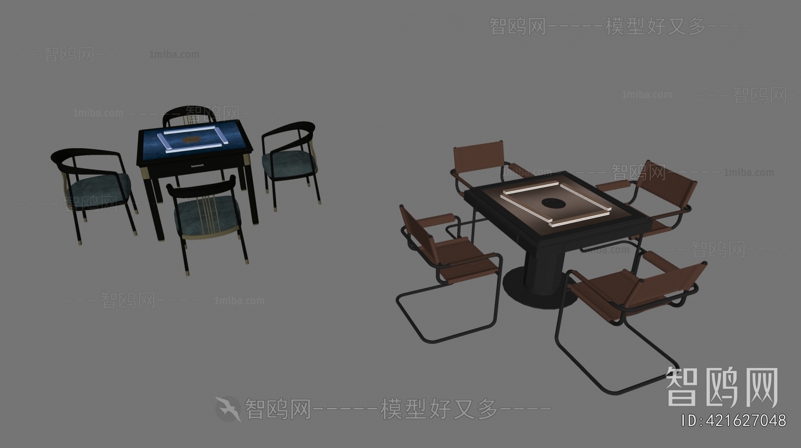 Modern Mahjong Tables And Chairs