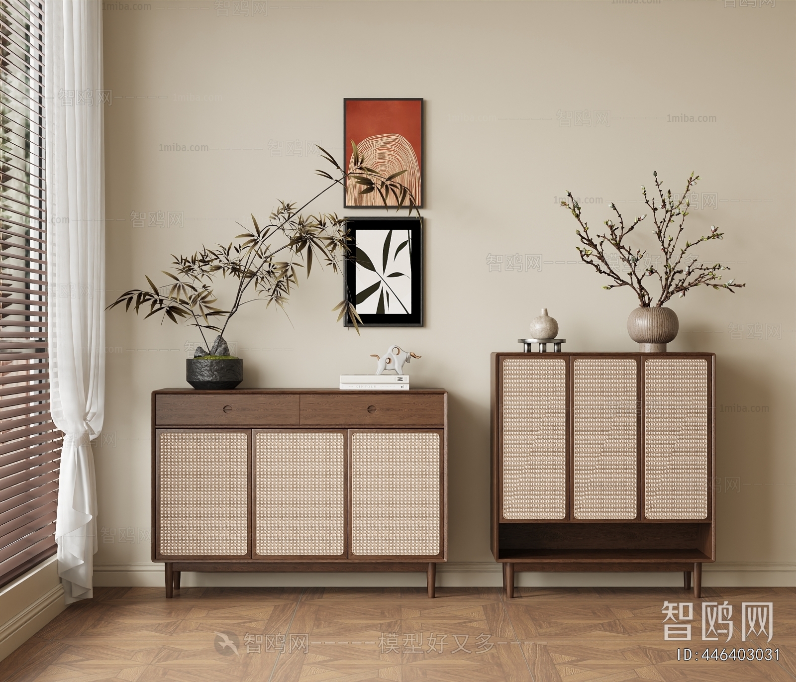 Wabi-sabi Style Side Cabinet/Entrance Cabinet