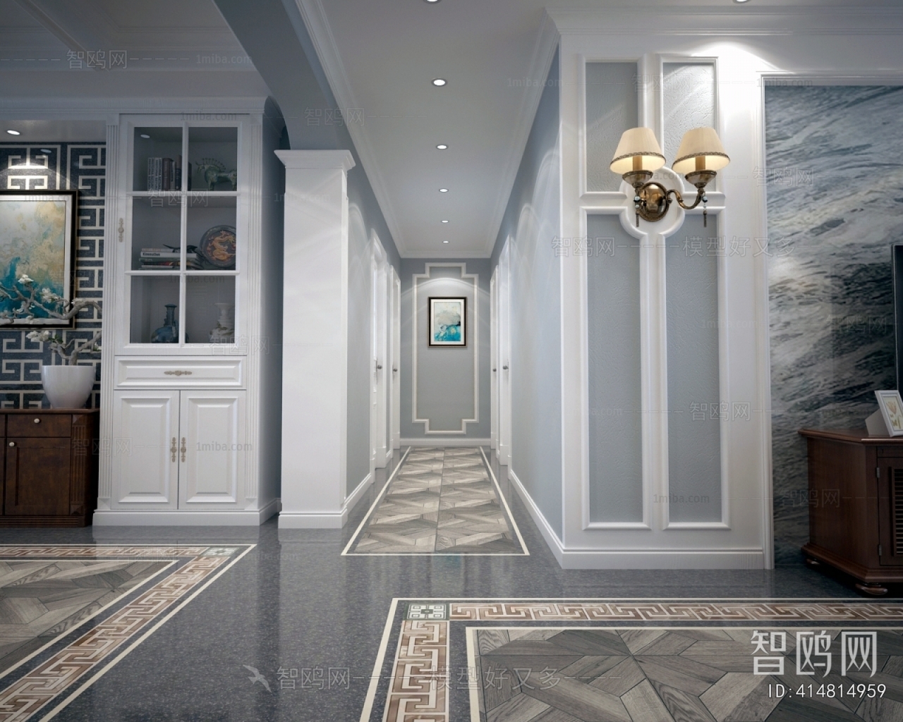 Simple European Style Hallway