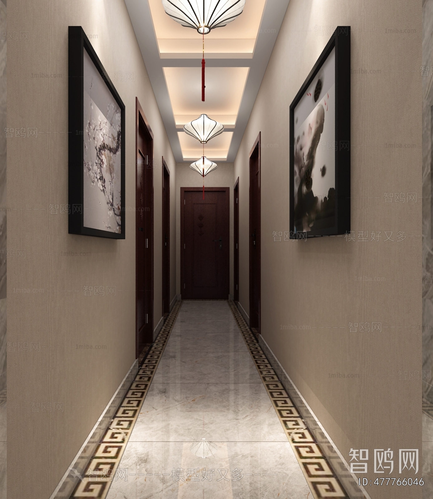 New Chinese Style Hallway