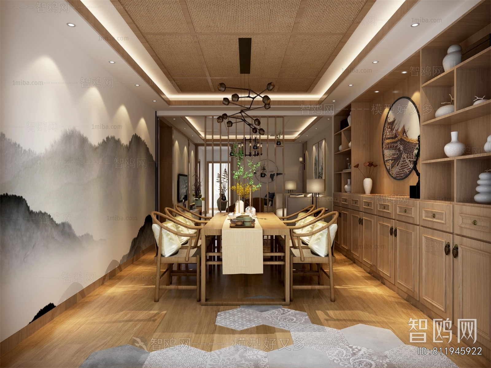 New Chinese Style Dining Room