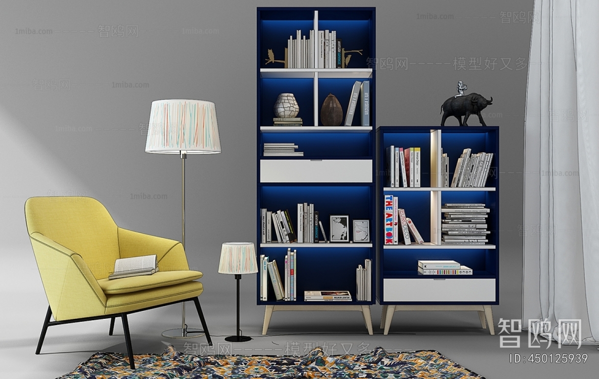 Modern Nordic Style Bookcase