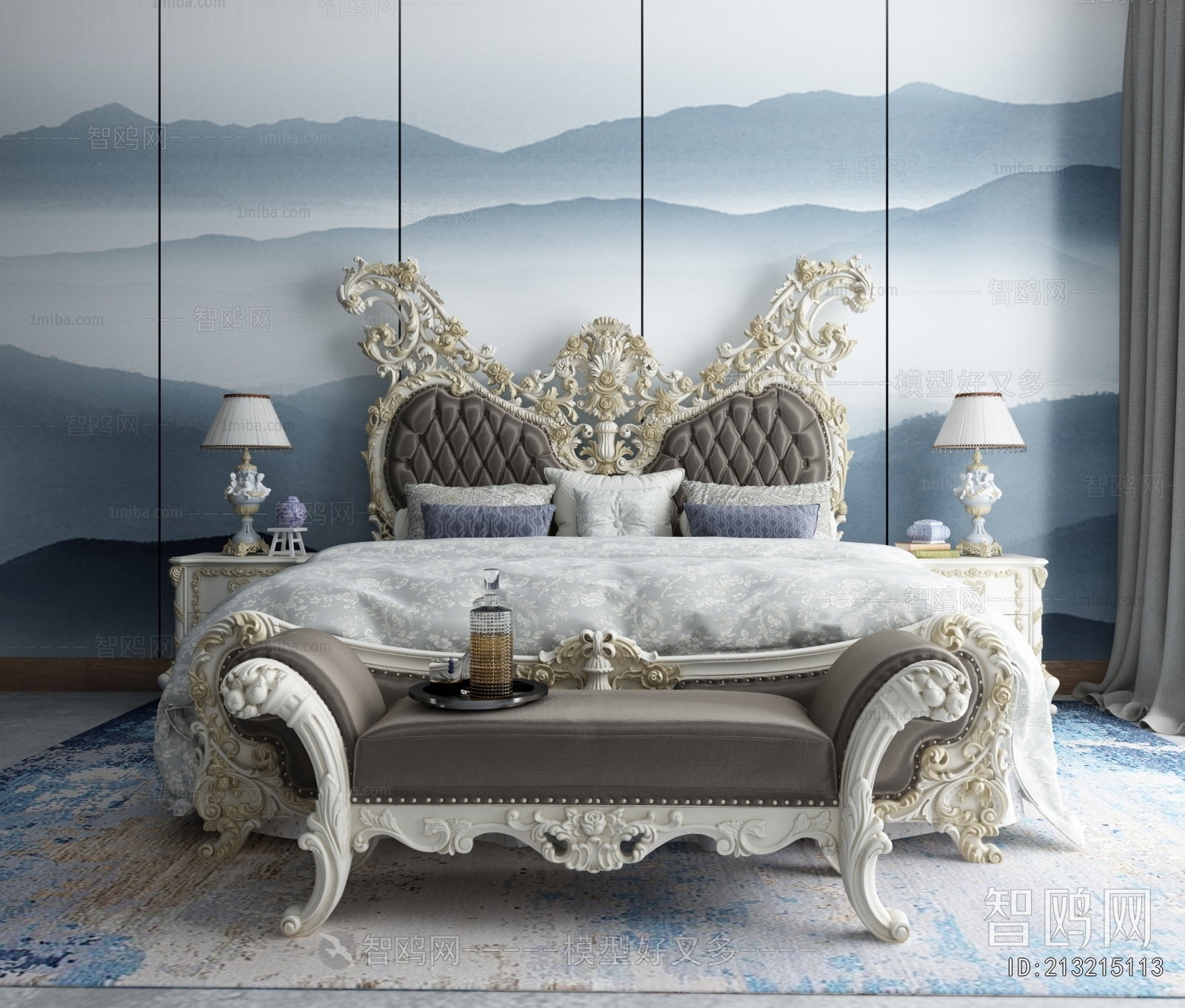 French Style Double Bed