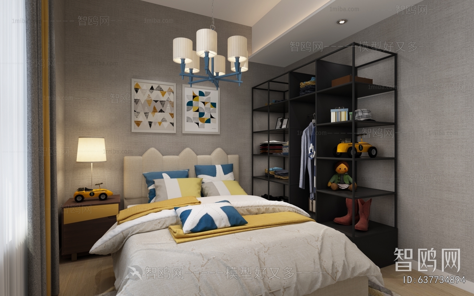 Post Modern Style Boy's Room And Son's Room