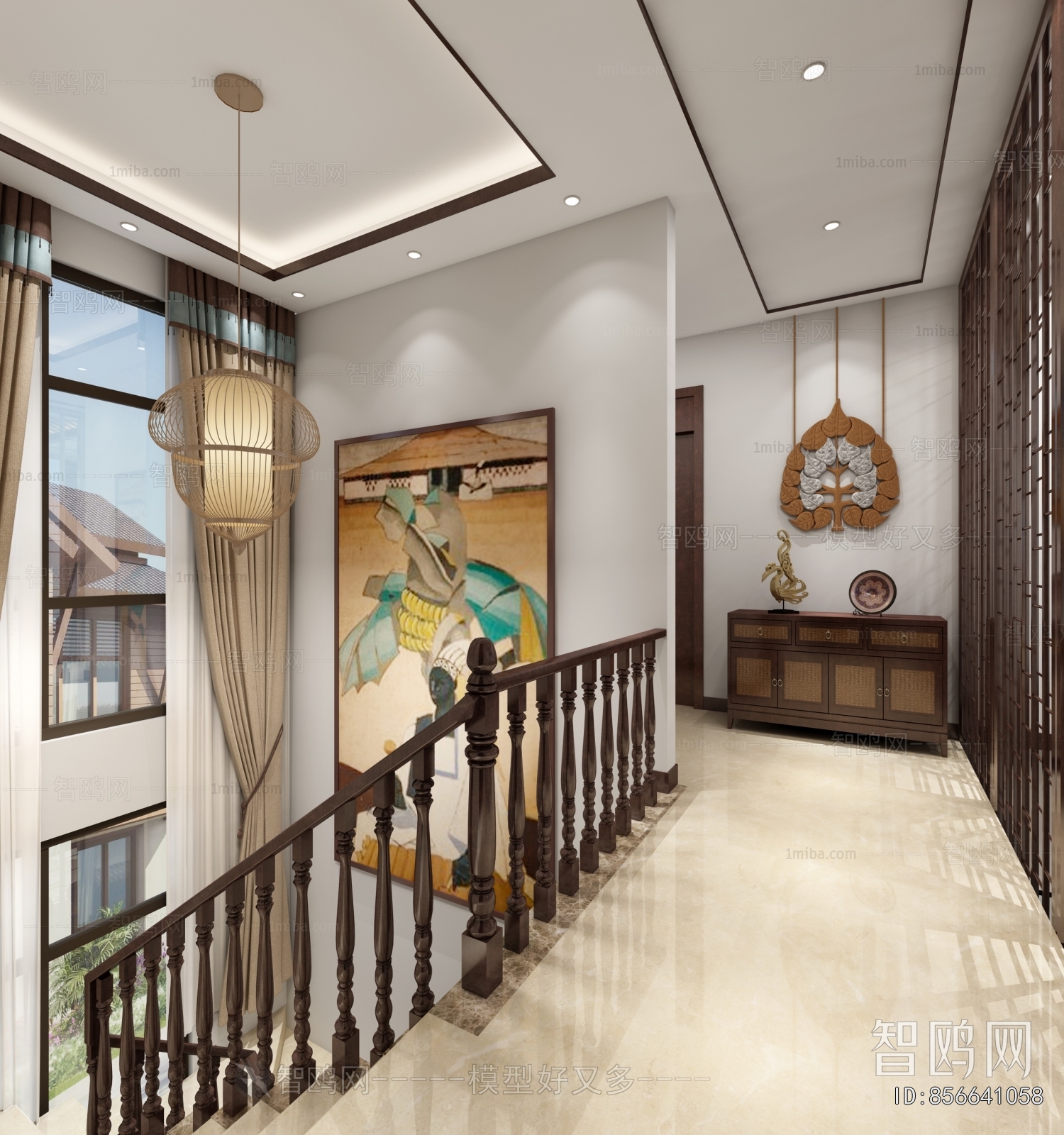 New Chinese Style Hallway