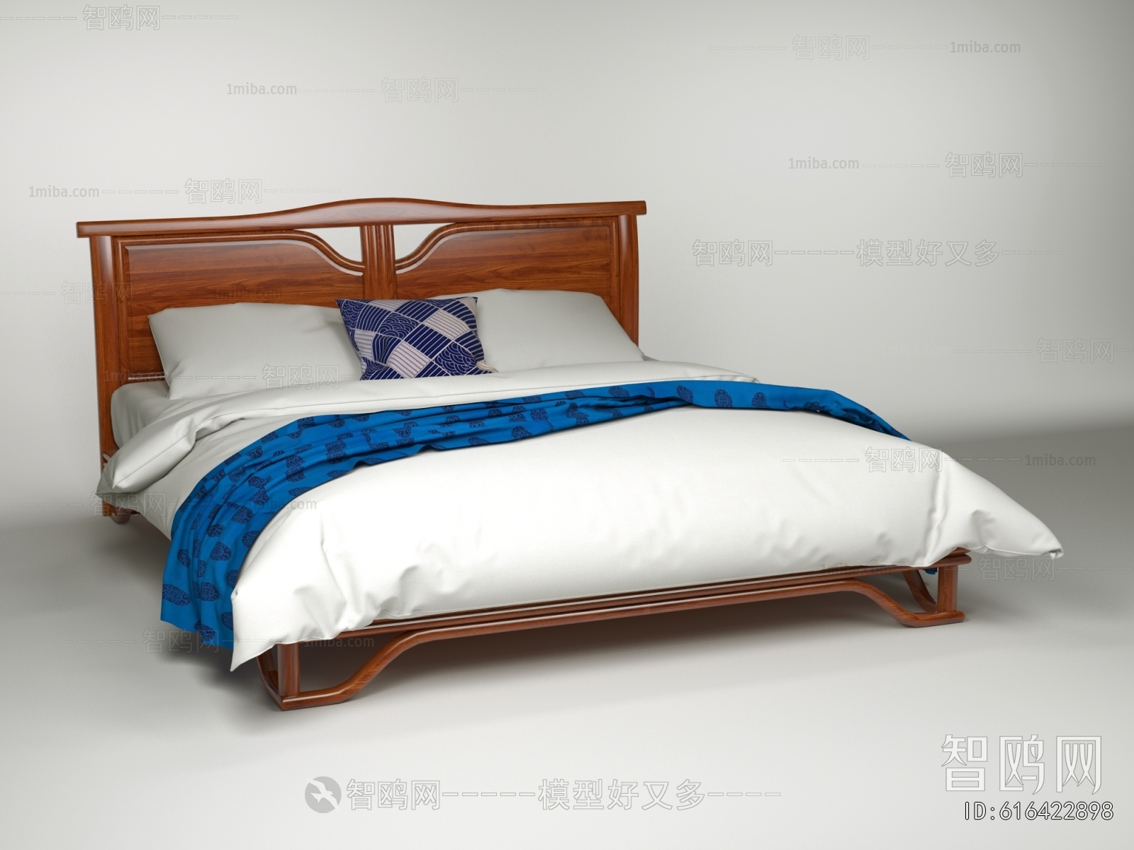 New Chinese Style Double Bed