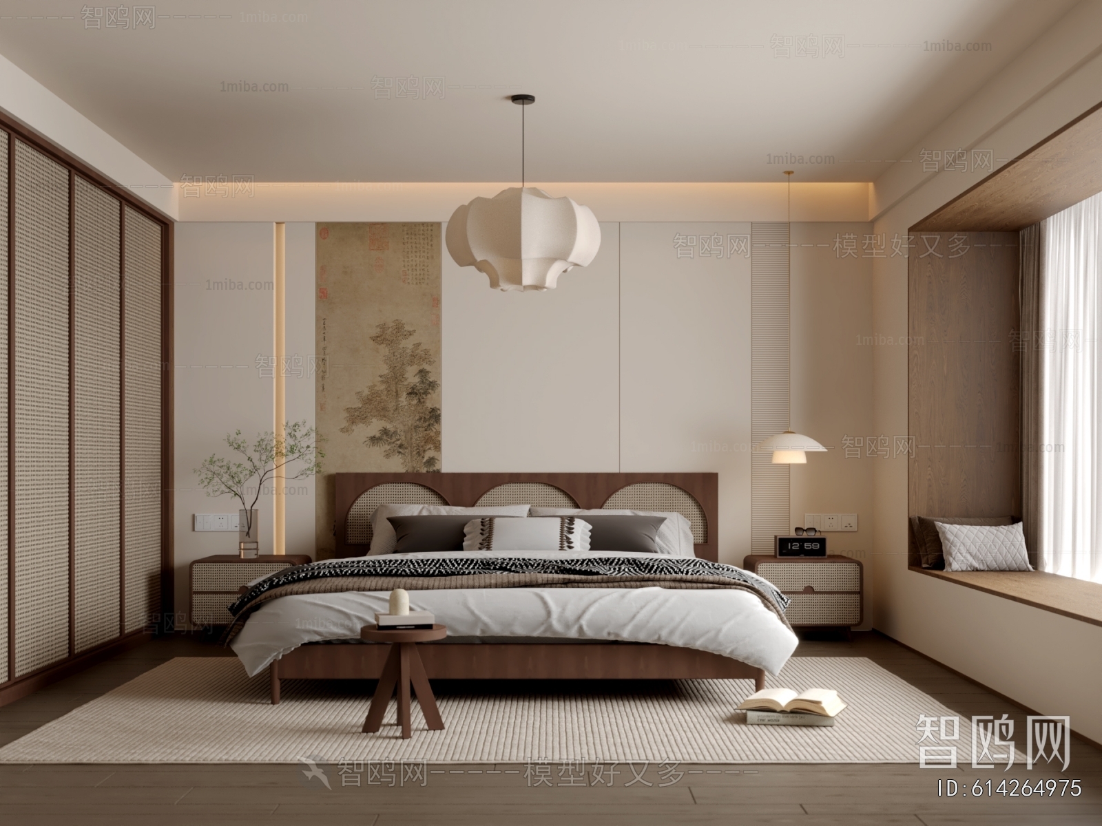 New Chinese Style Bedroom