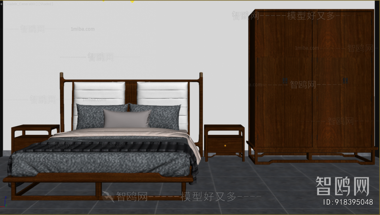 New Chinese Style Double Bed