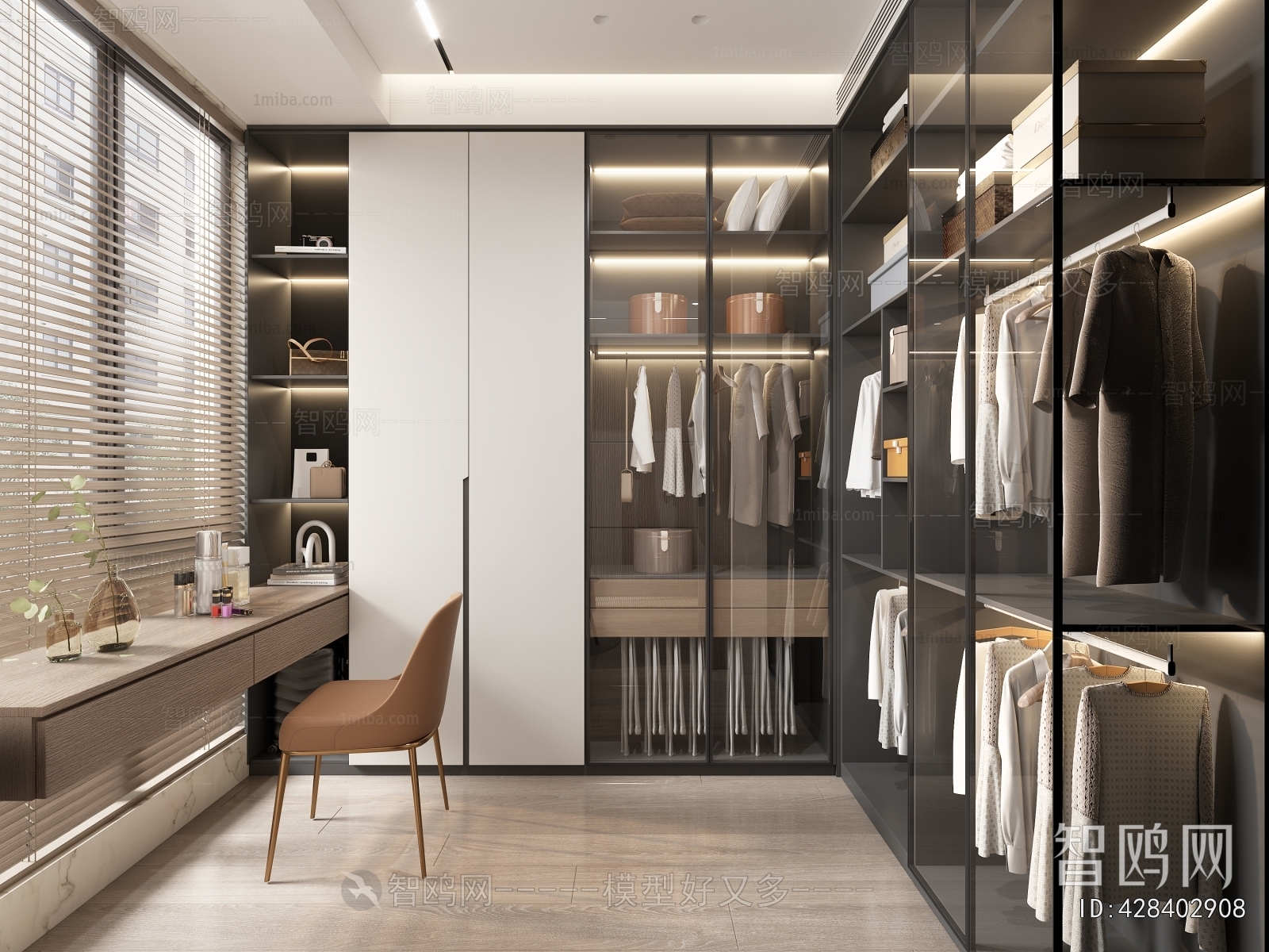 Modern Clothes Storage Area