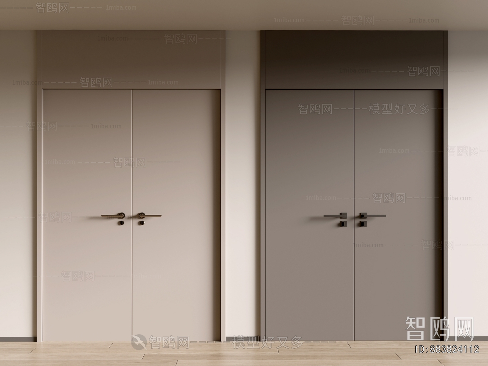 Modern Double Door