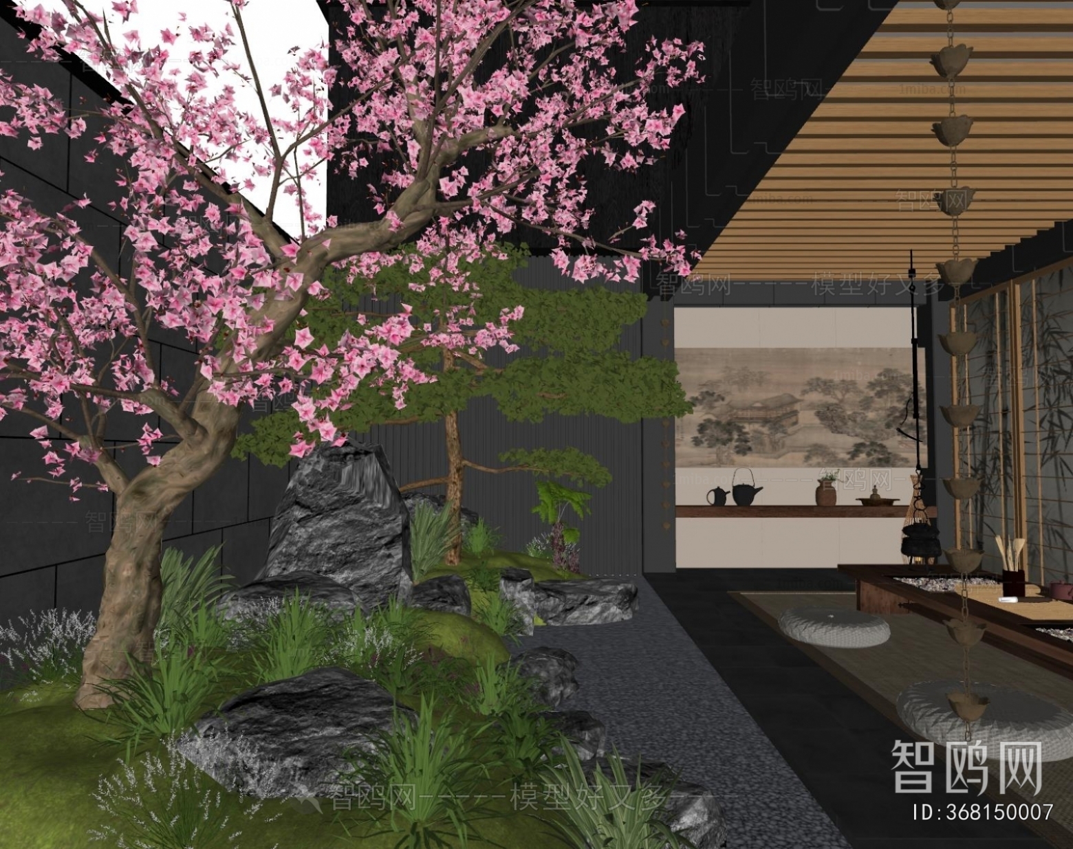 New Chinese Style Courtyard/landscape