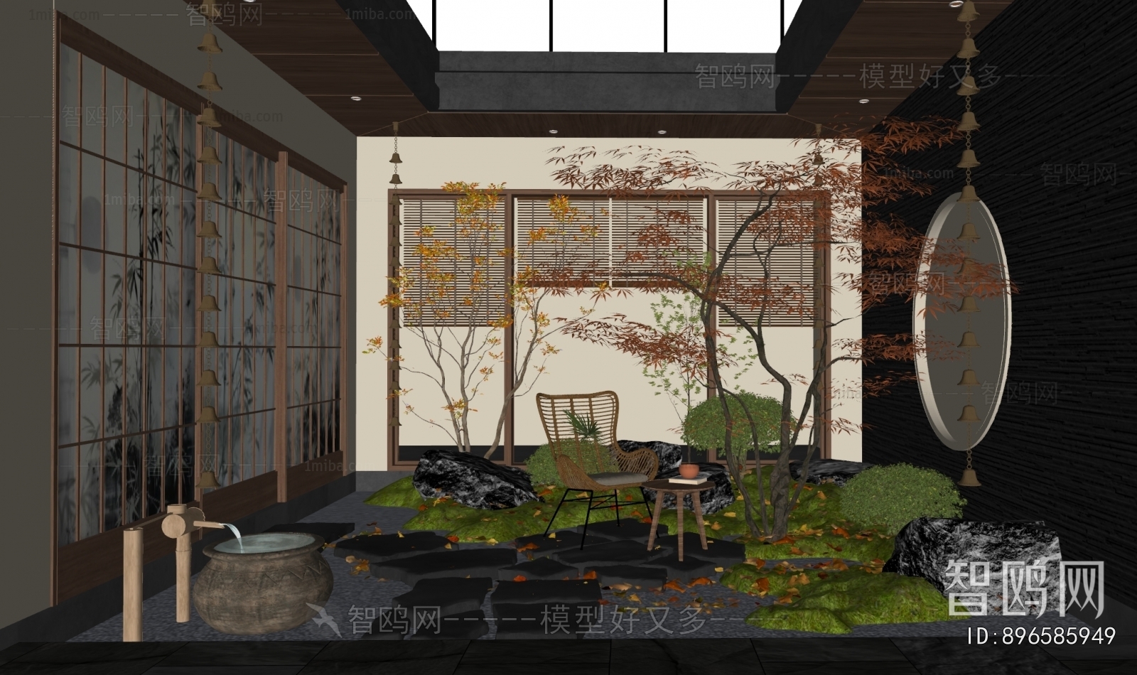 New Chinese Style Courtyard/landscape