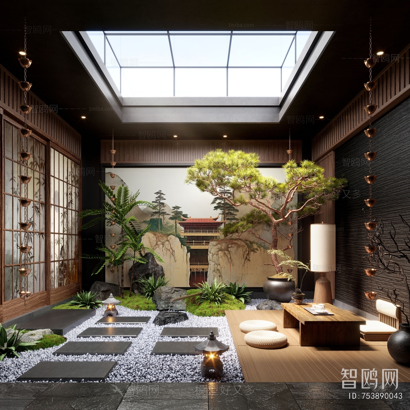 New Chinese Style Courtyard/landscape