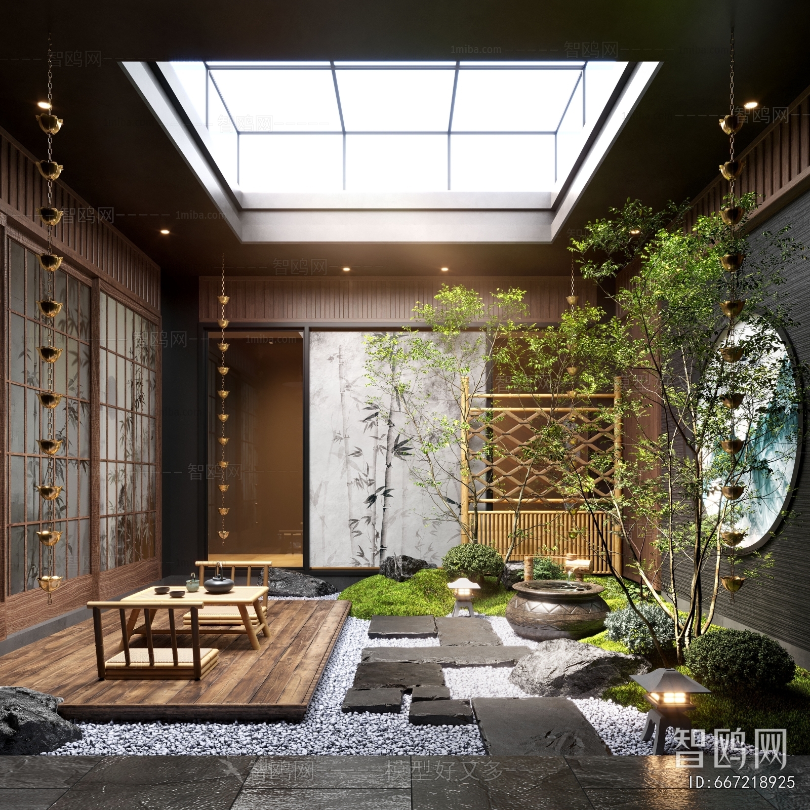 New Chinese Style Courtyard/landscape