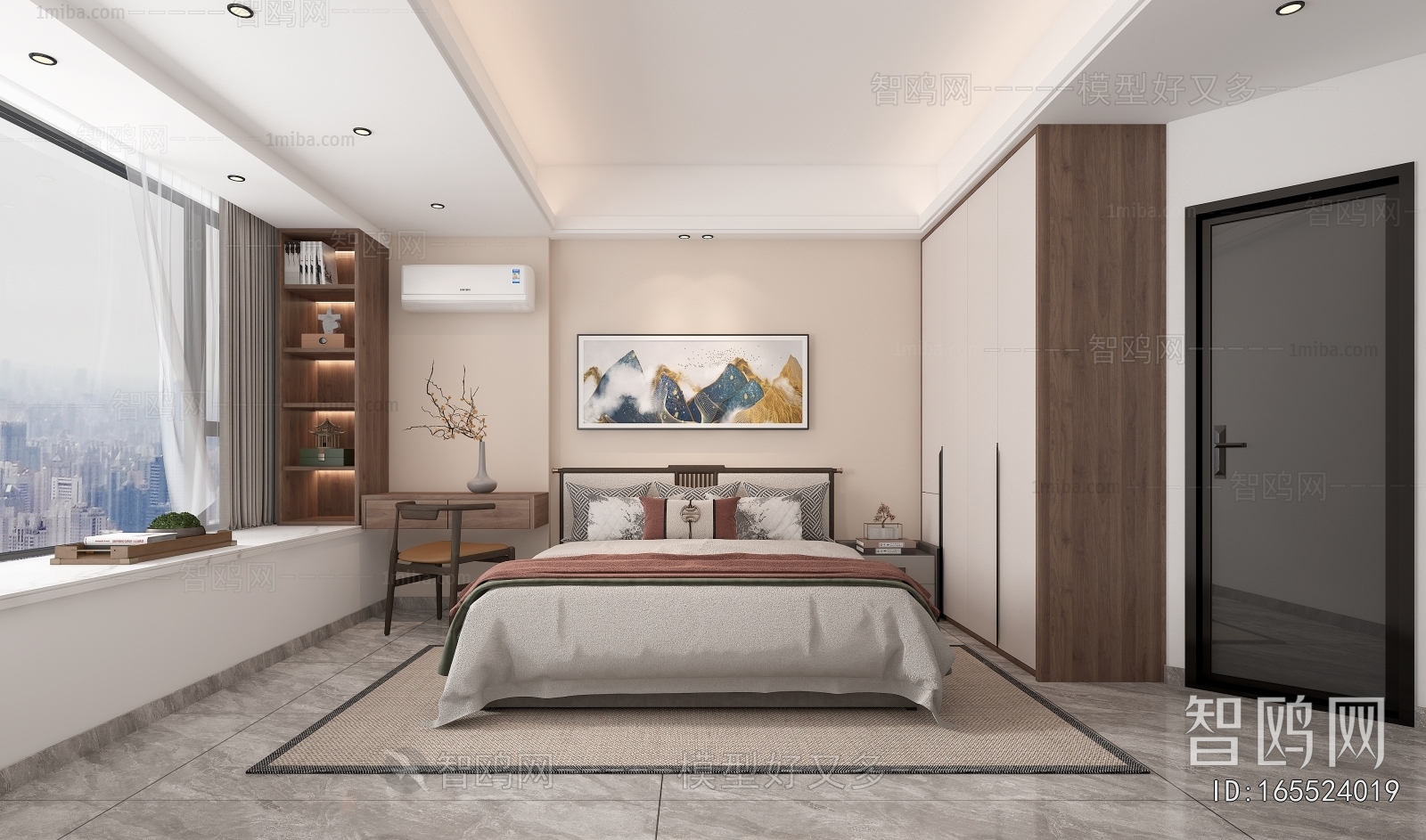 New Chinese Style Bedroom