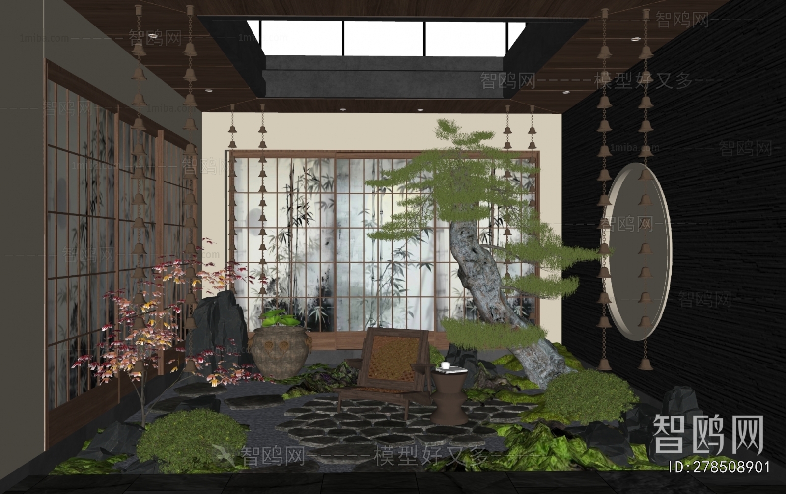 New Chinese Style Courtyard/landscape