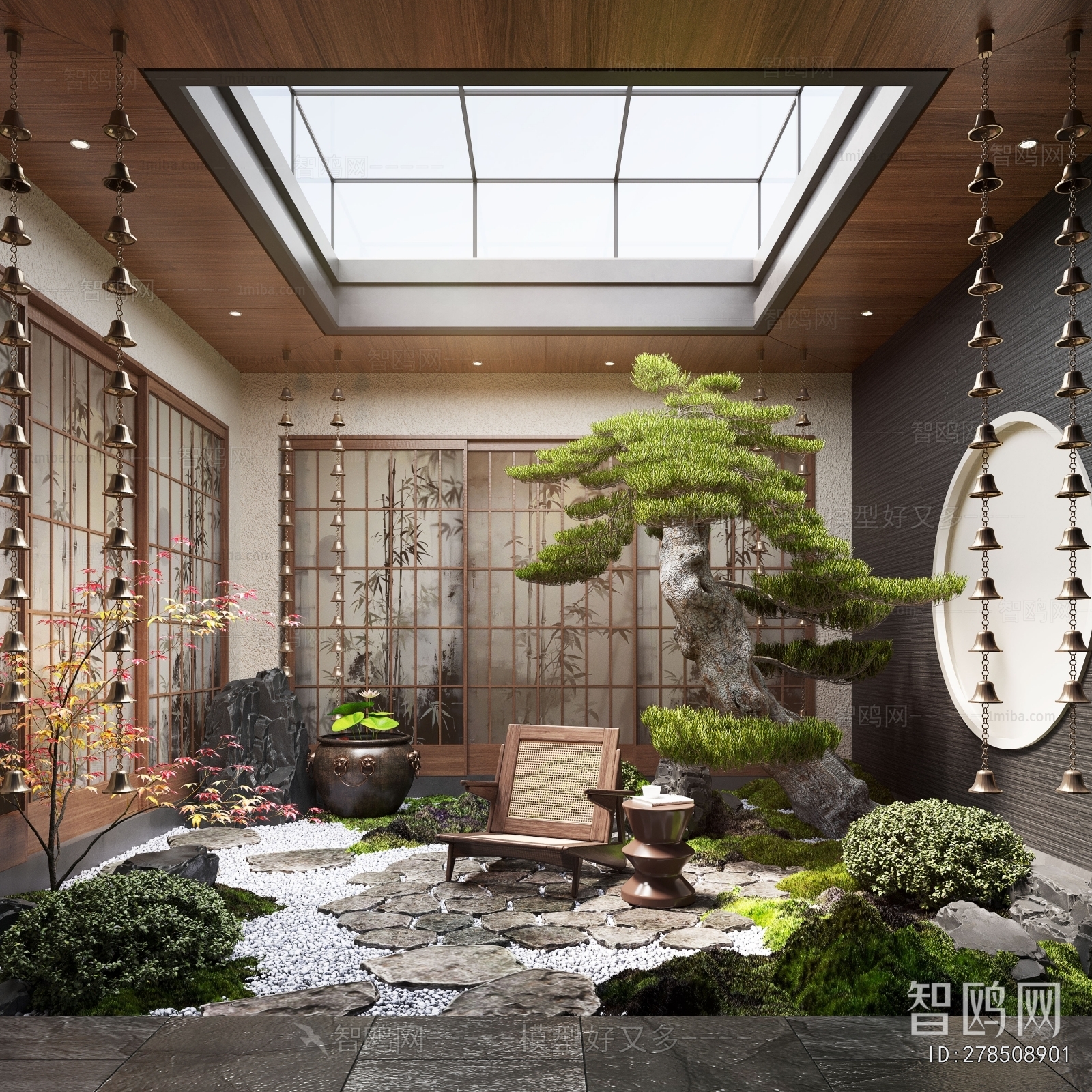 New Chinese Style Courtyard/landscape