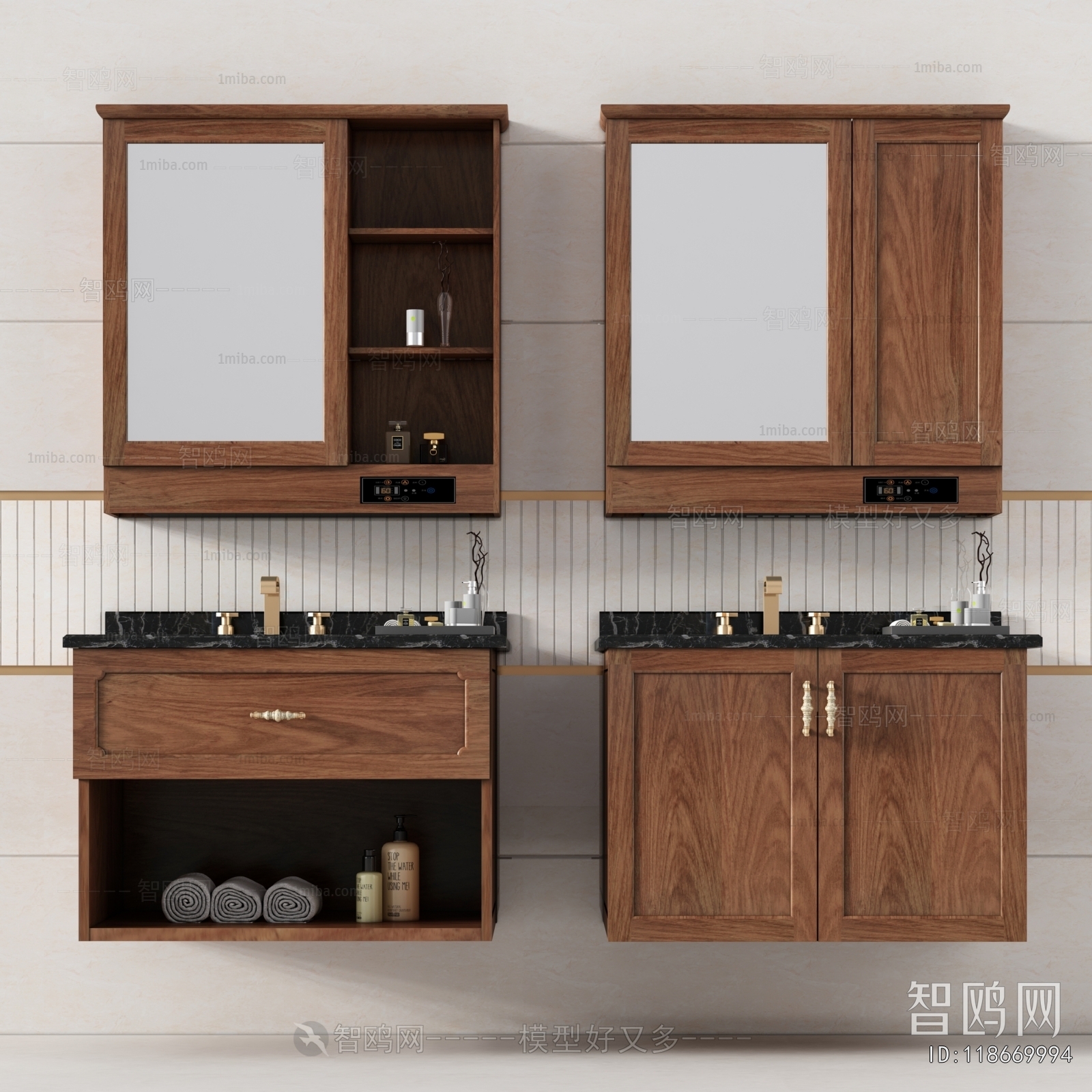 New Chinese Style Bathroom Cabinet