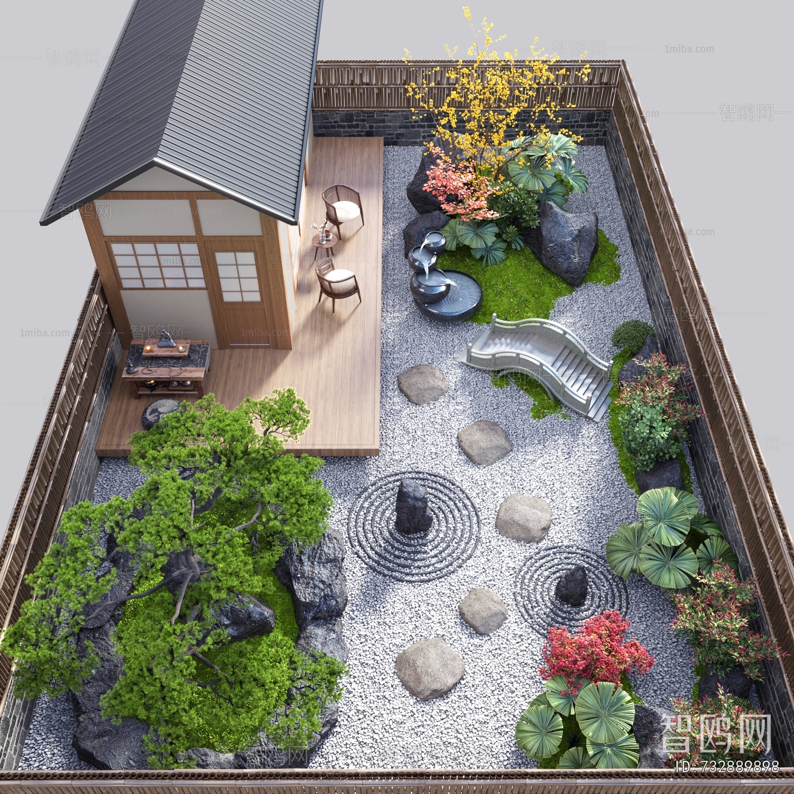 Japanese Style Courtyard/landscape