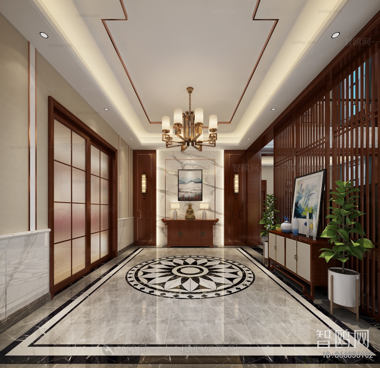 New Chinese Style Hallway