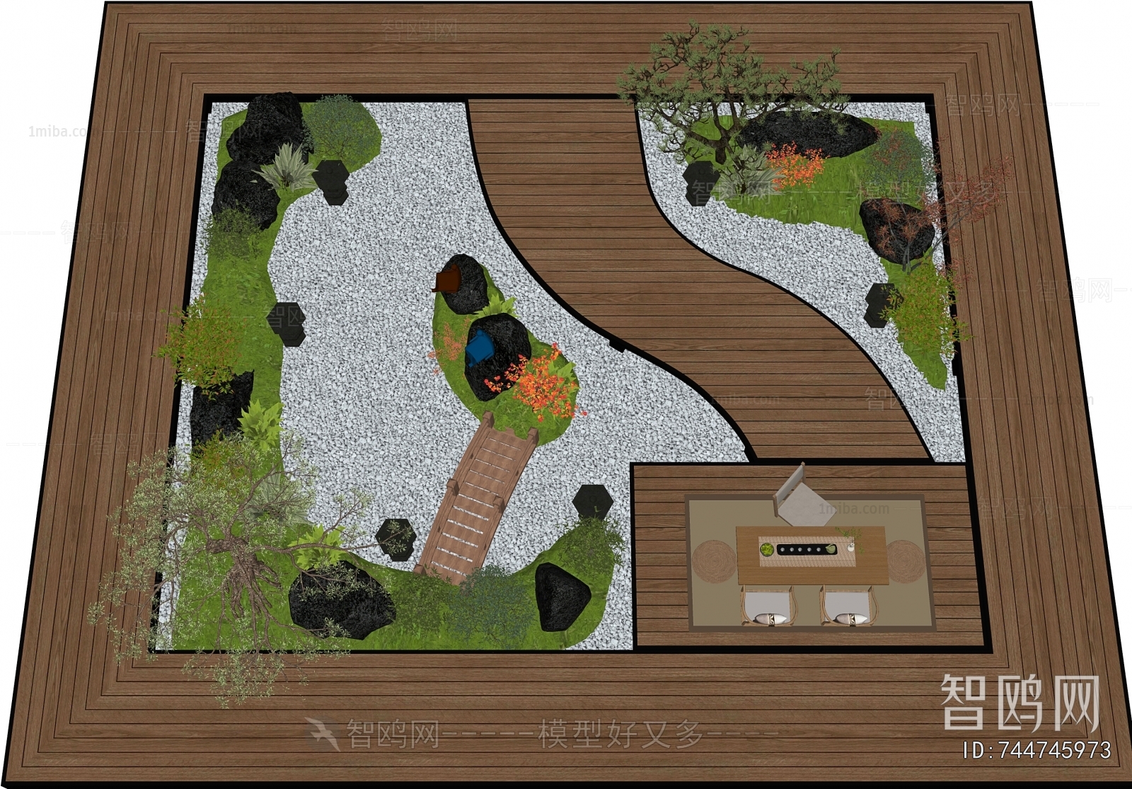 New Chinese Style Courtyard/landscape