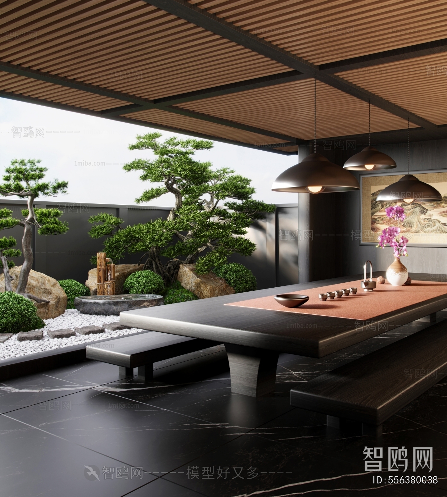 New Chinese Style Courtyard/landscape