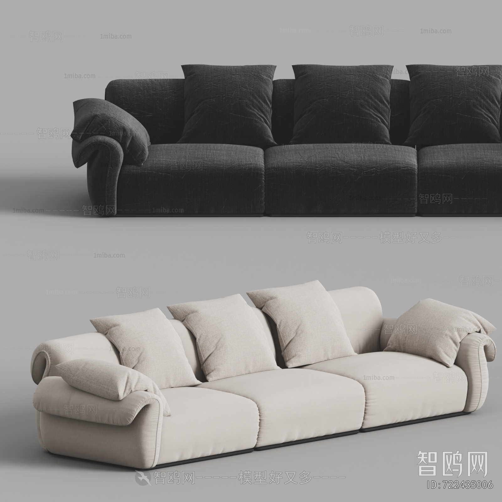 Modern Three-seat Sofa