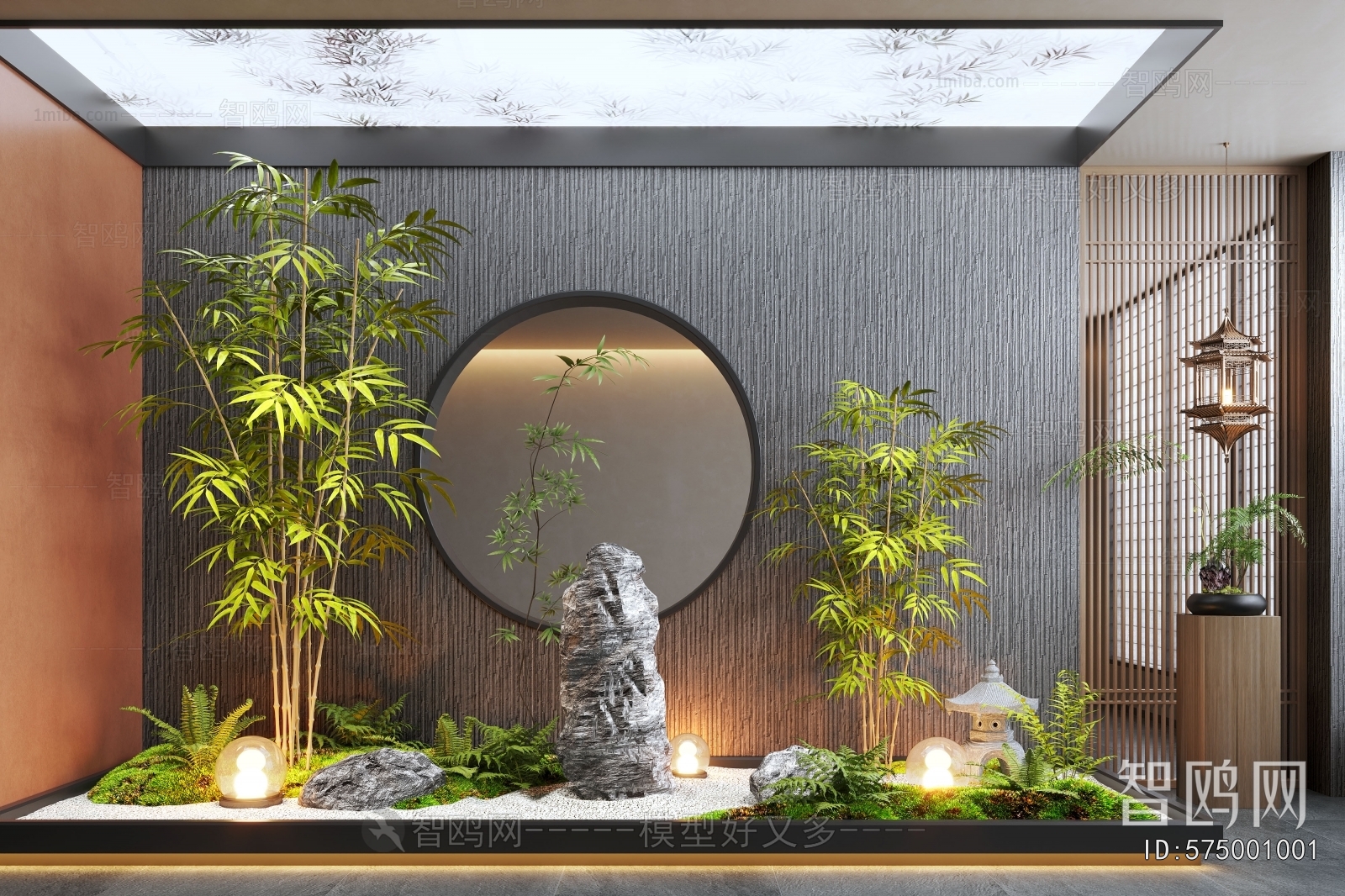 New Chinese Style Plant Landscaping