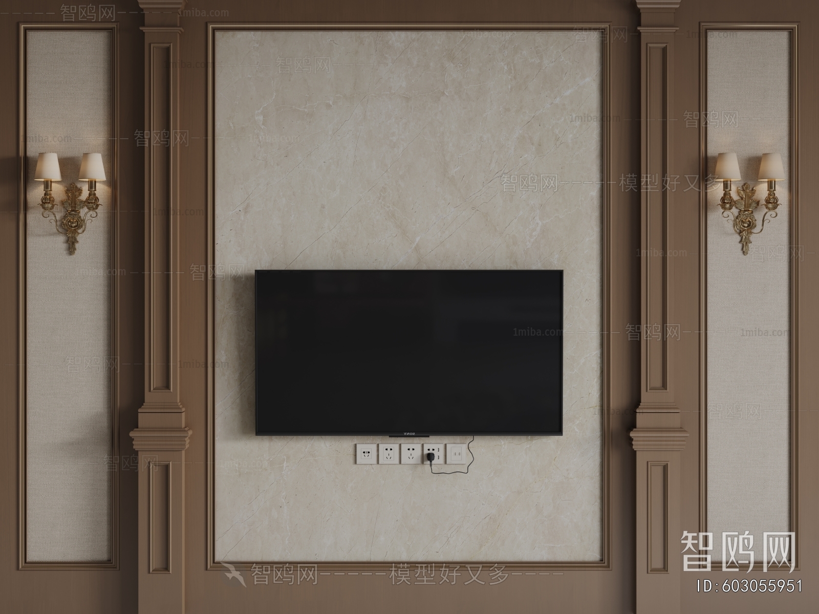 French Style TV Wall