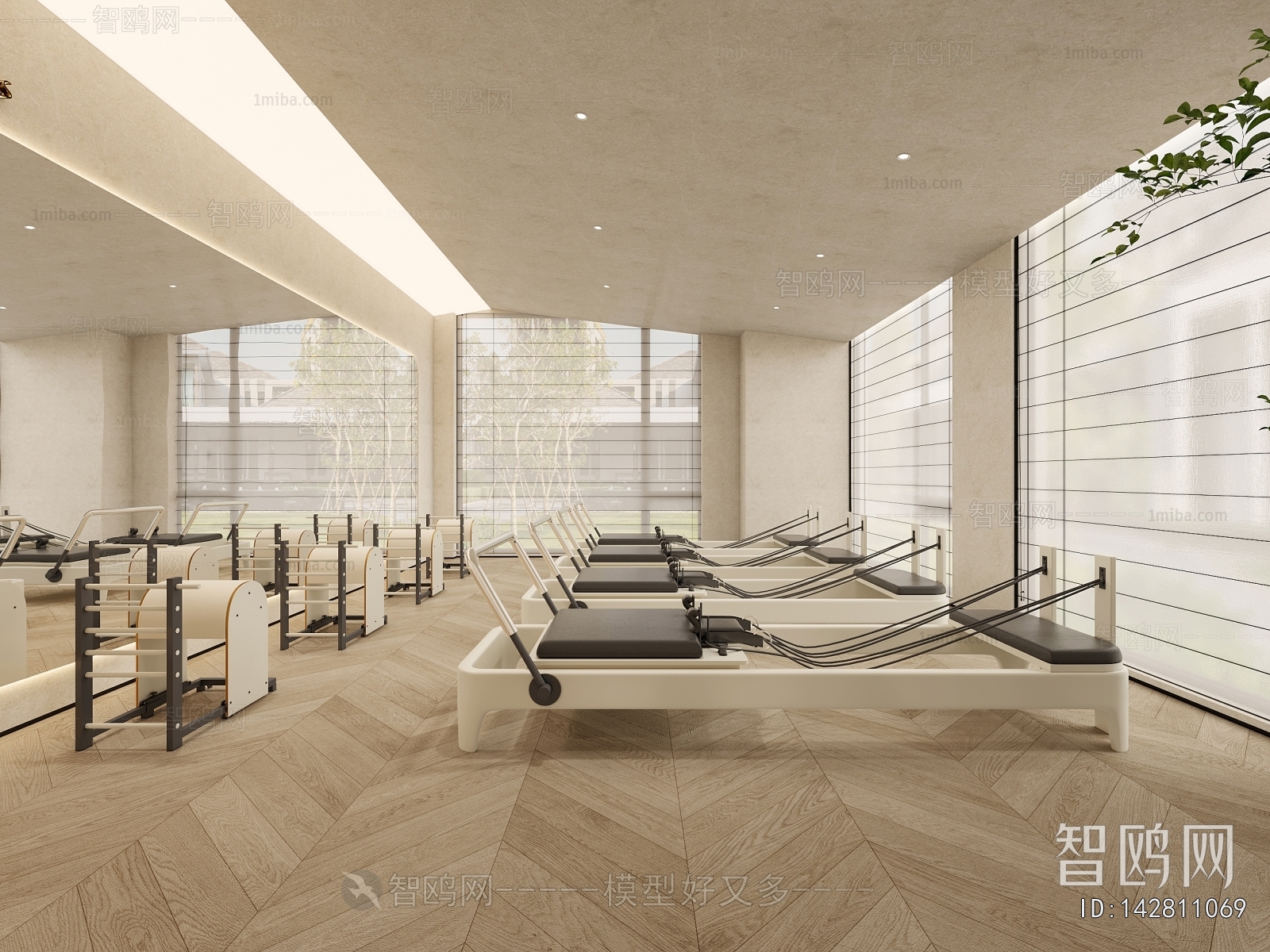 Modern Yoga Room