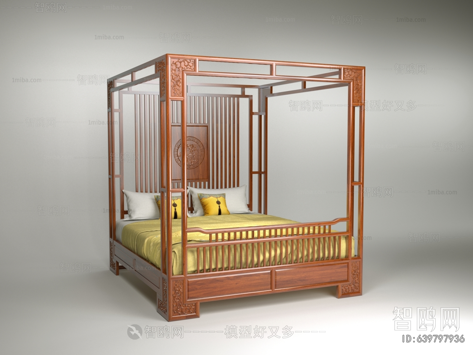 Chinese Style Double Bed