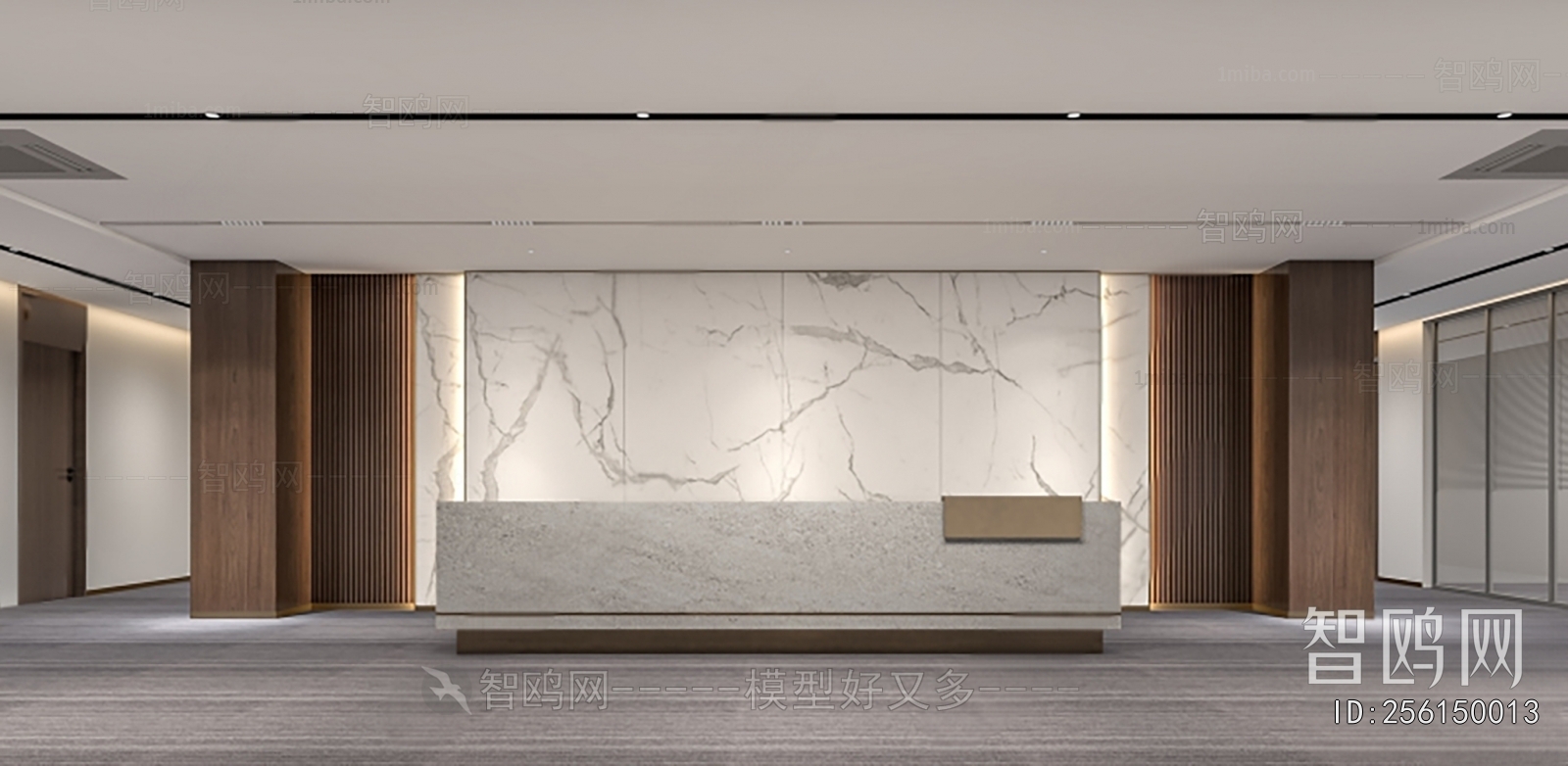 Modern Office Reception Desk