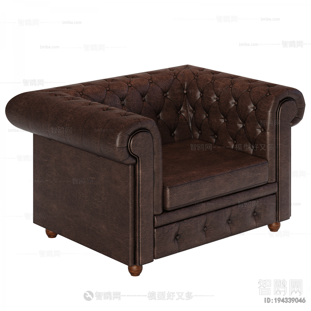 Simple European Style Single Sofa