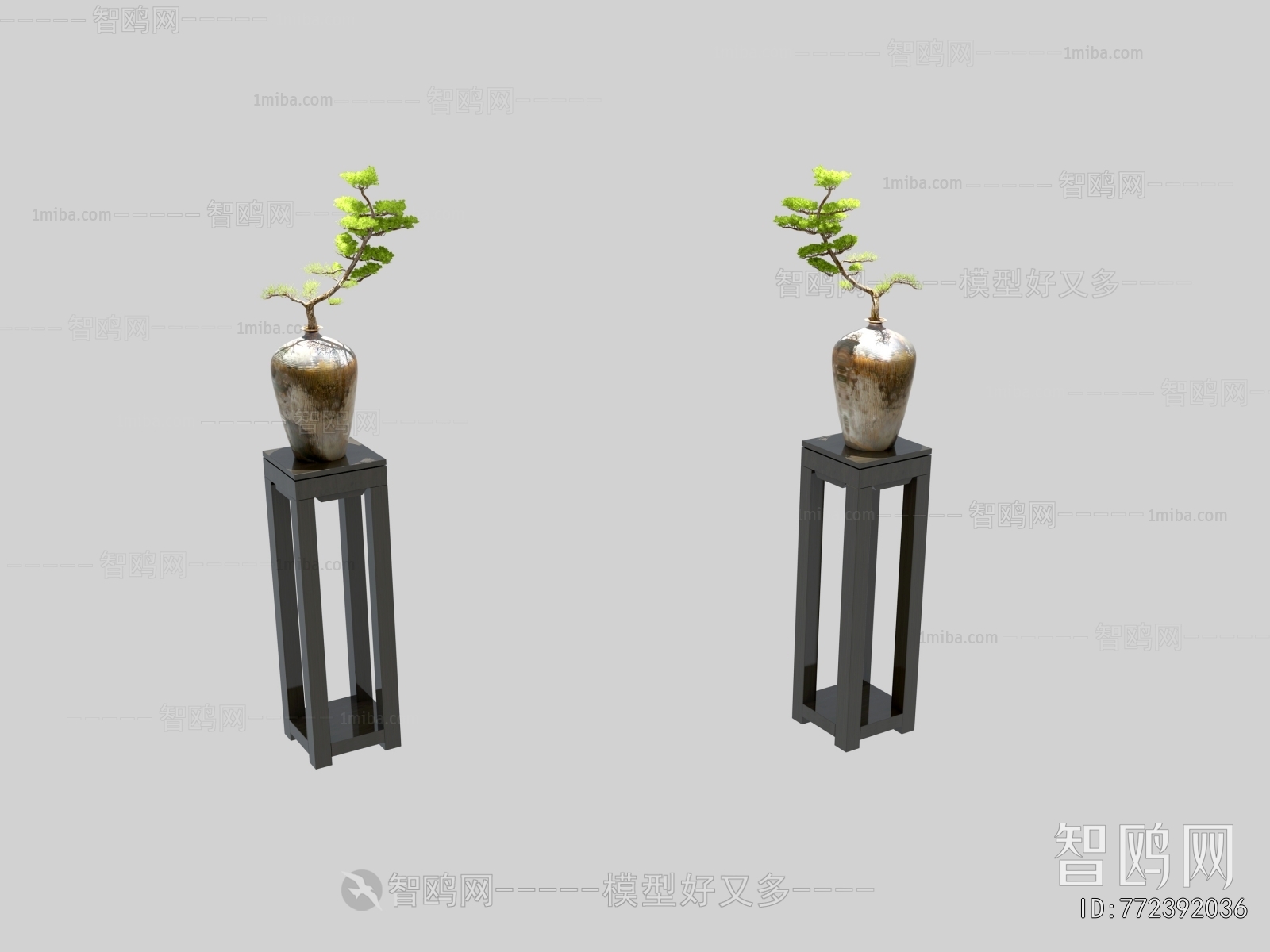 Modern New Chinese Style Desktop Plant