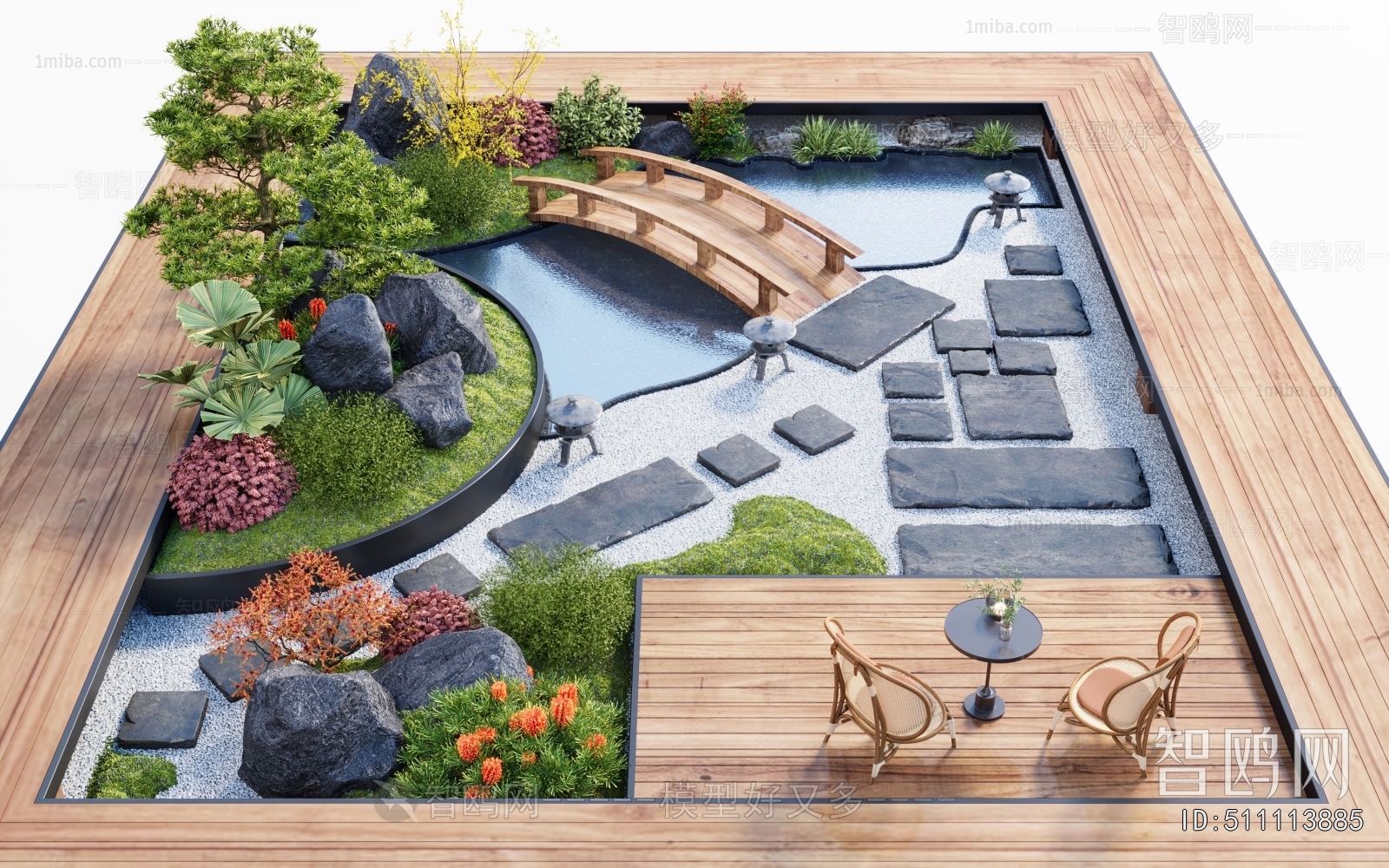 New Chinese Style Courtyard/landscape