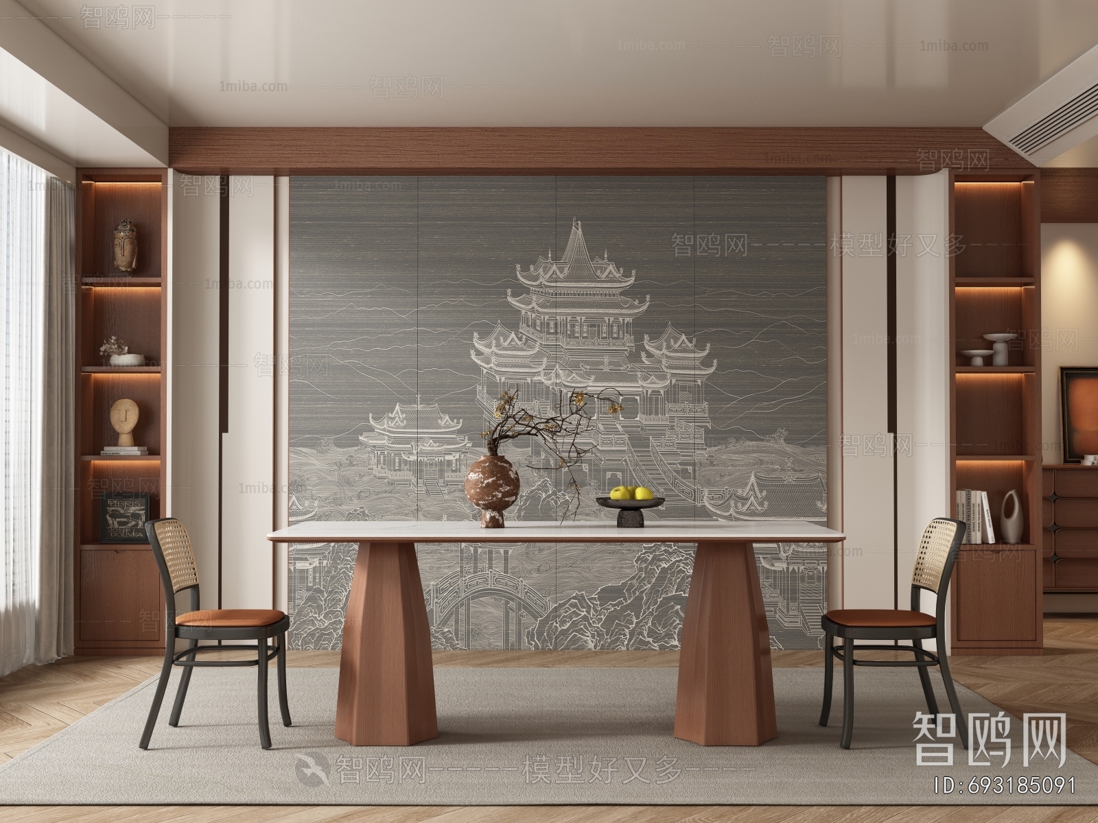 New Chinese Style Dining Room