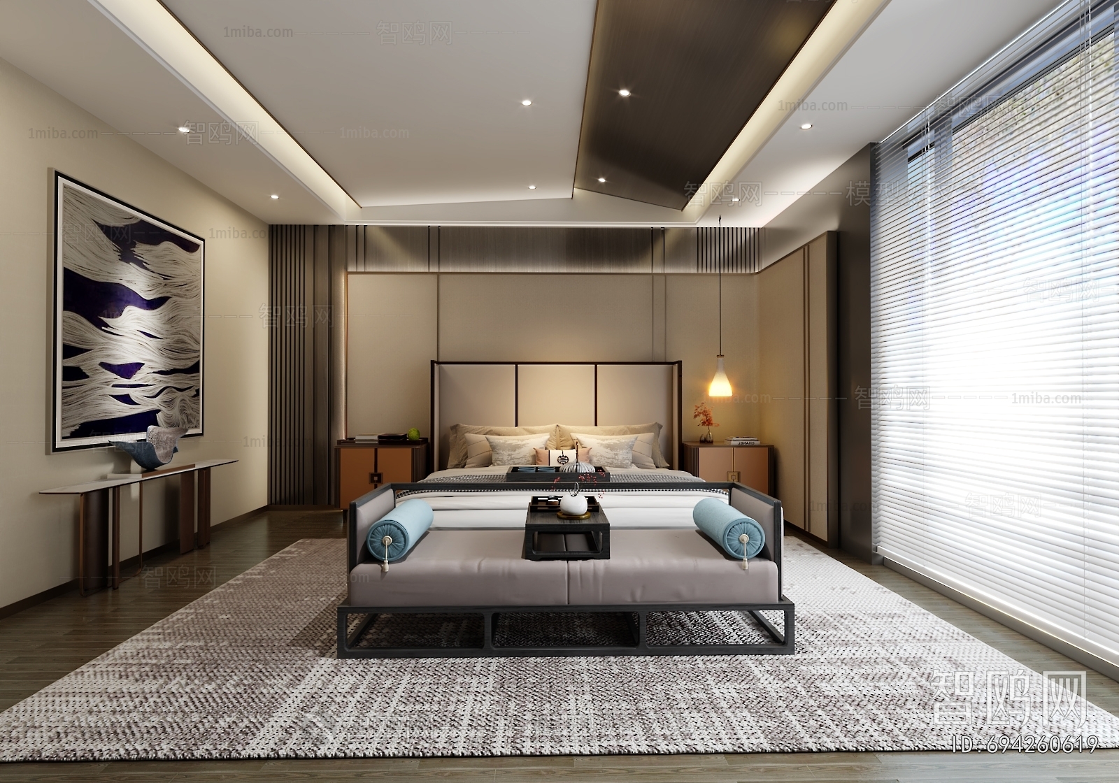 New Chinese Style Bedroom