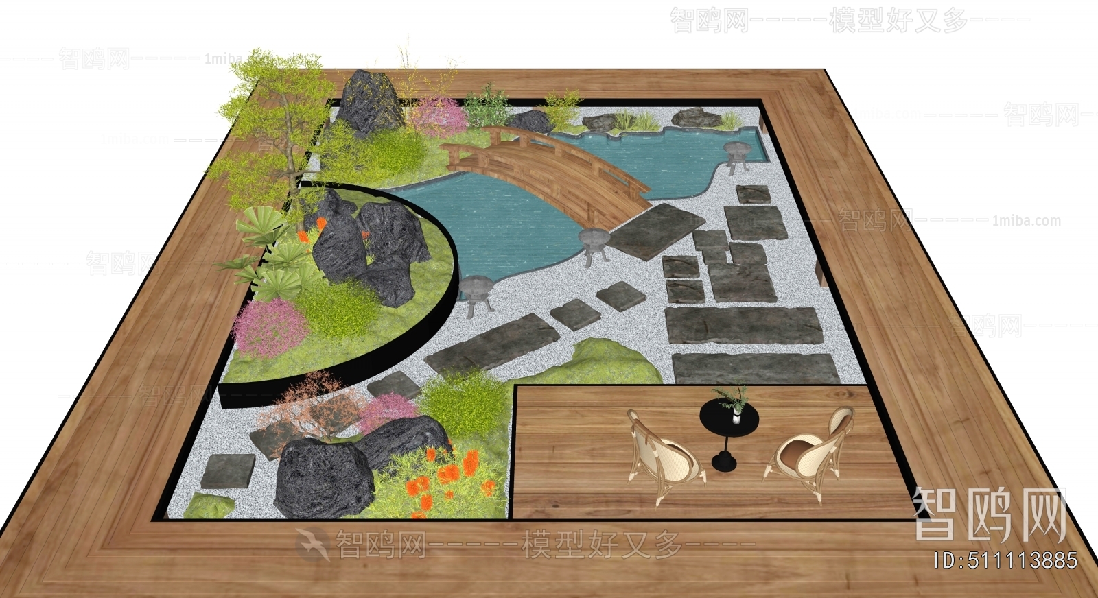 New Chinese Style Courtyard/landscape