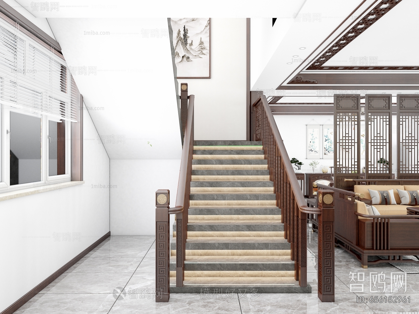 New Chinese Style Staircase