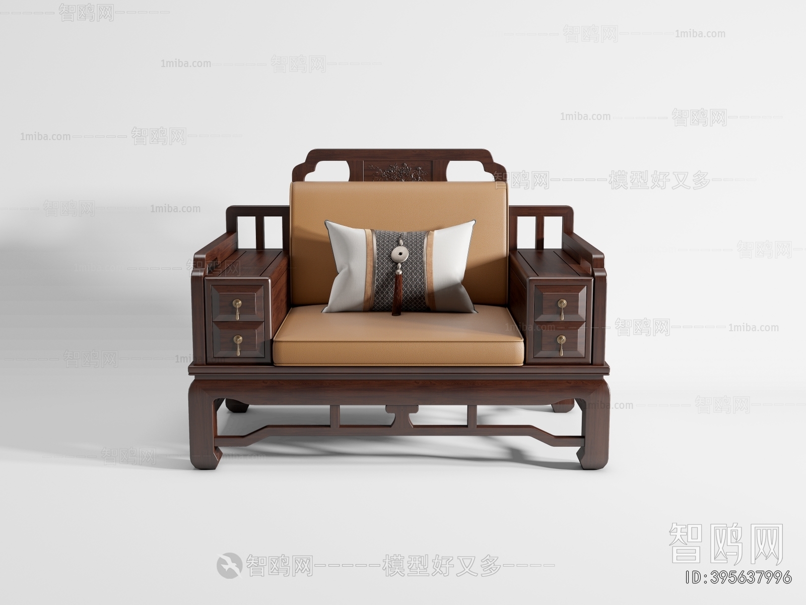 Chinese Style Single Sofa