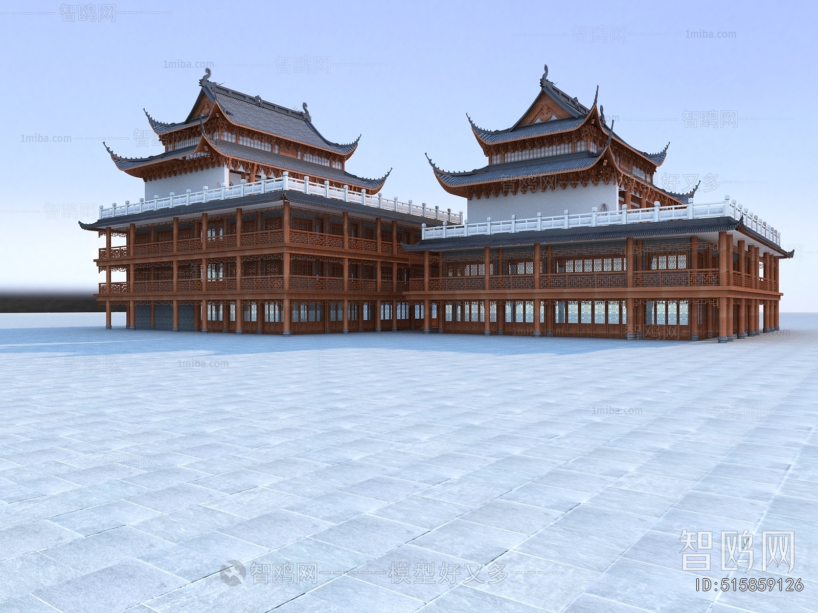 Chinese Style Ancient Architectural Buildings