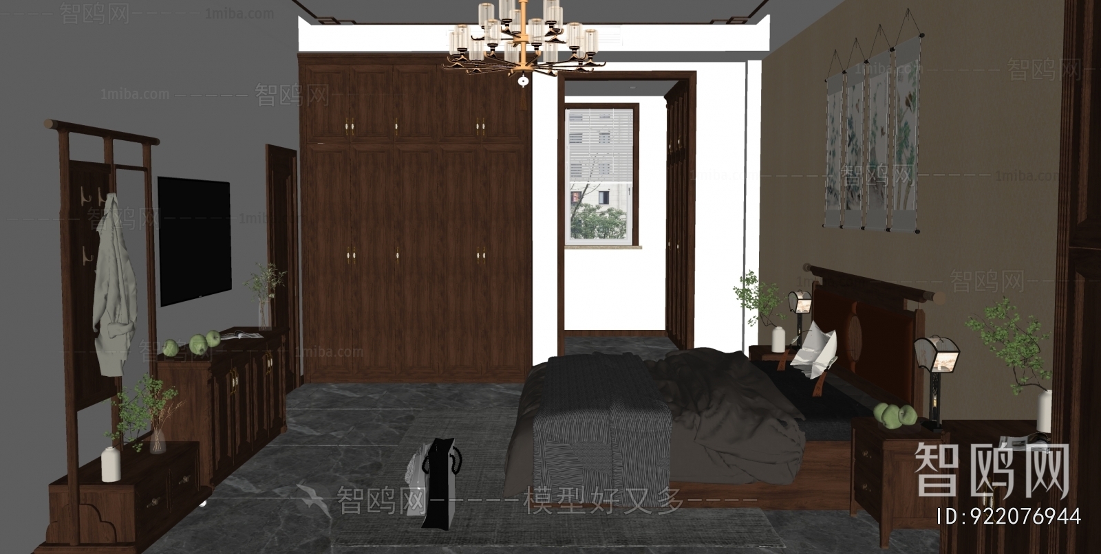 New Chinese Style Bedroom