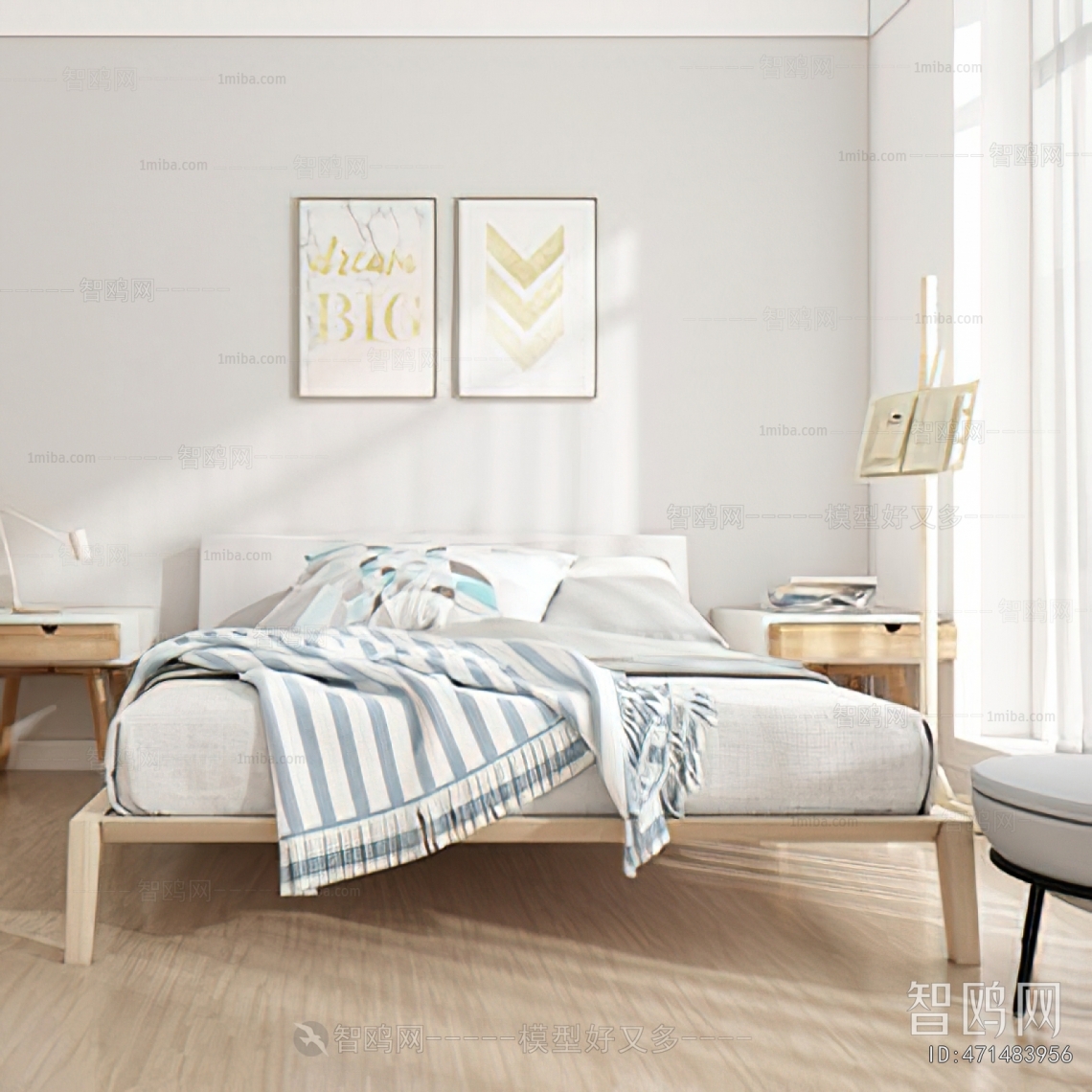 Nordic Style Double Bed