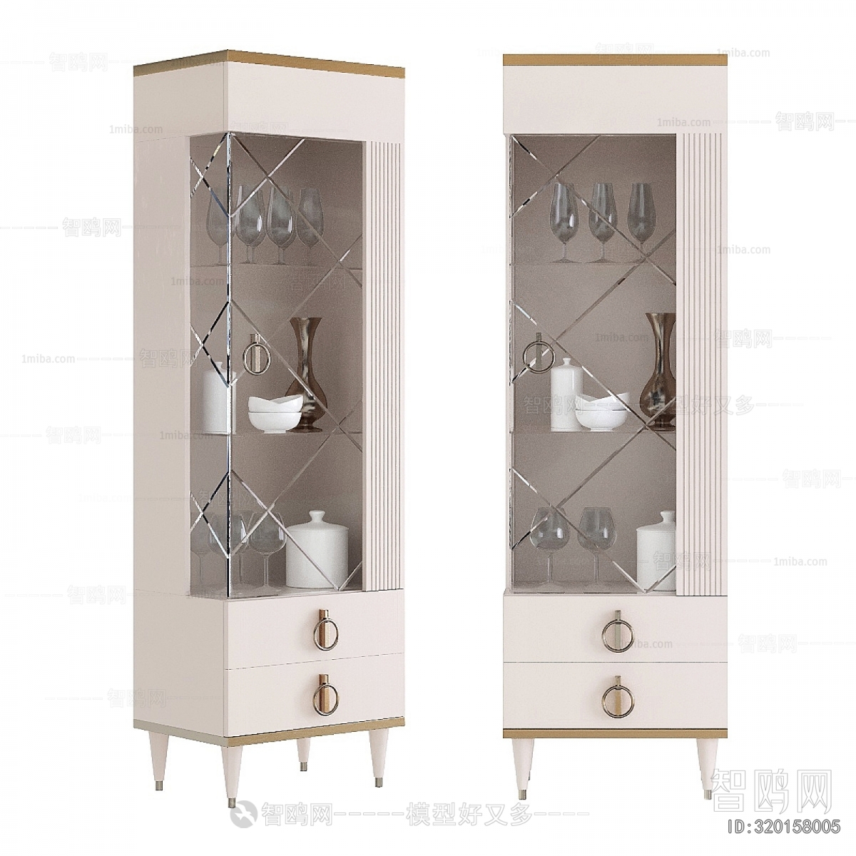 Simple European Style Wine Cabinet