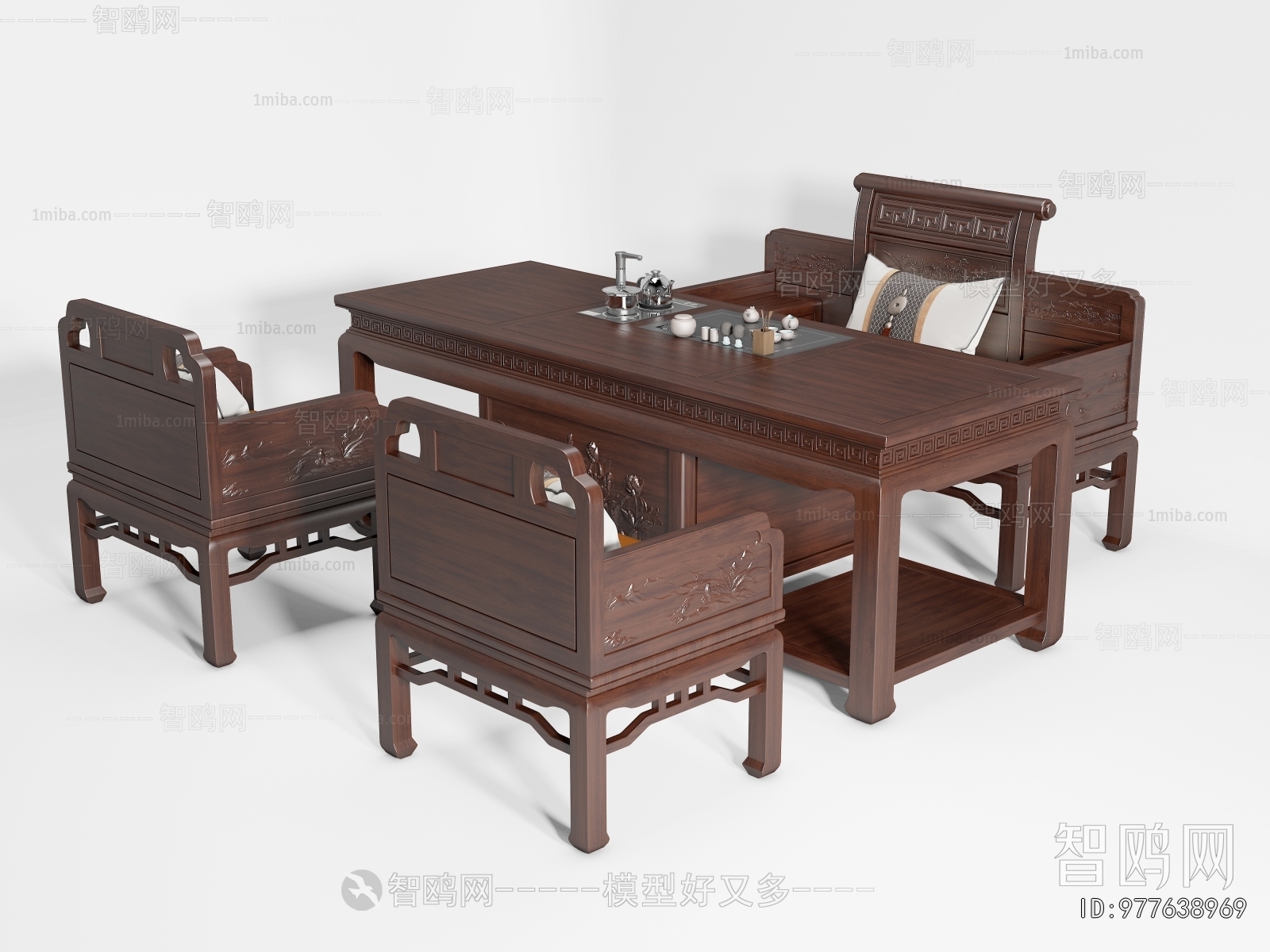 Chinese Style Tea Tables And Chairs