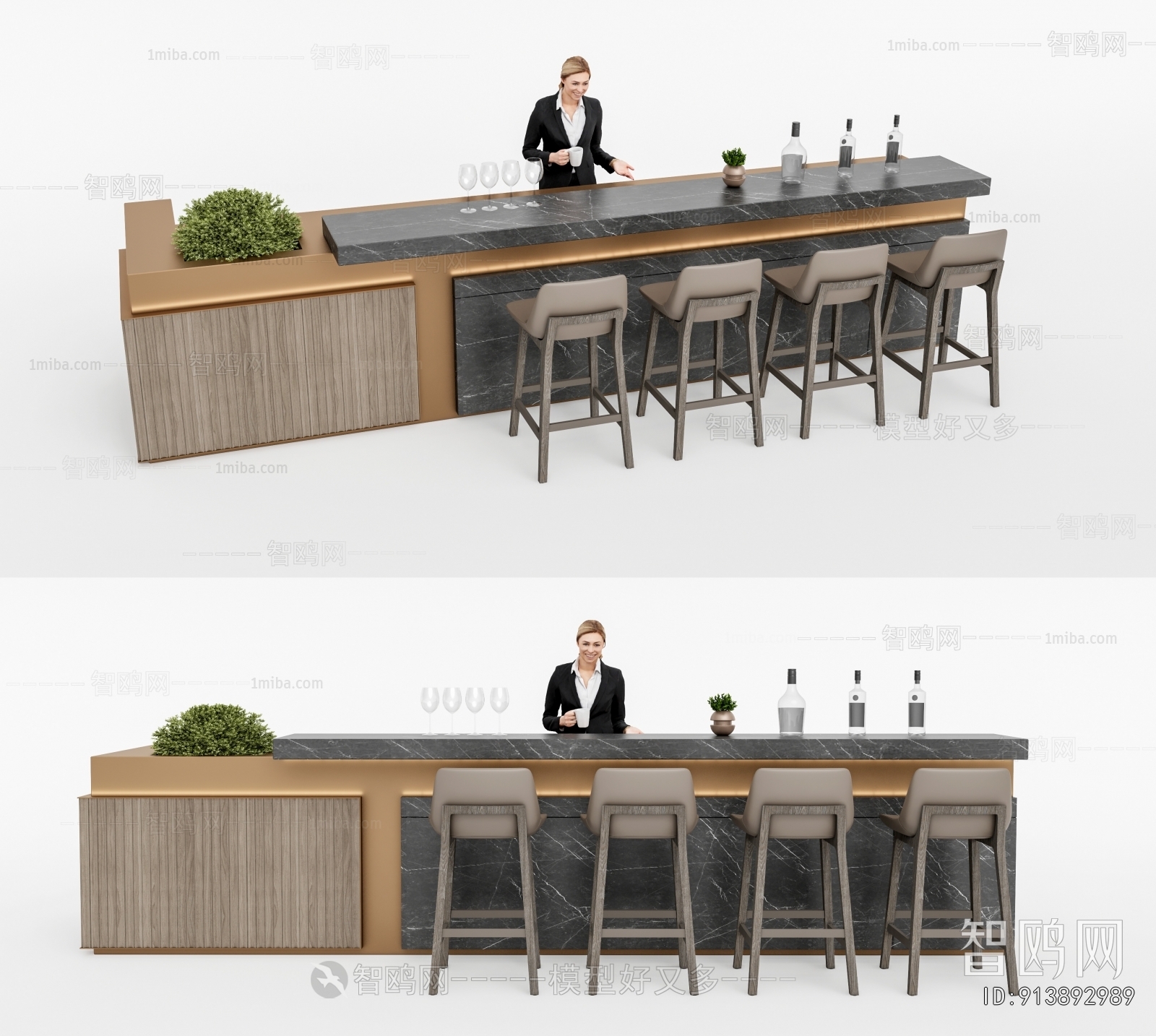 Modern Counter Bar