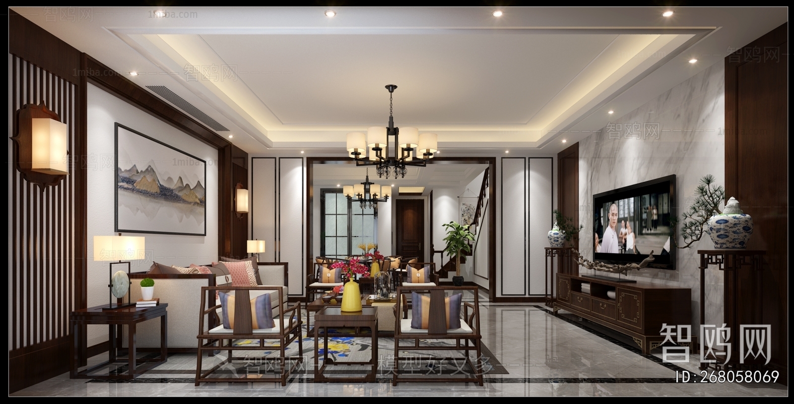 New Chinese Style Dining Room