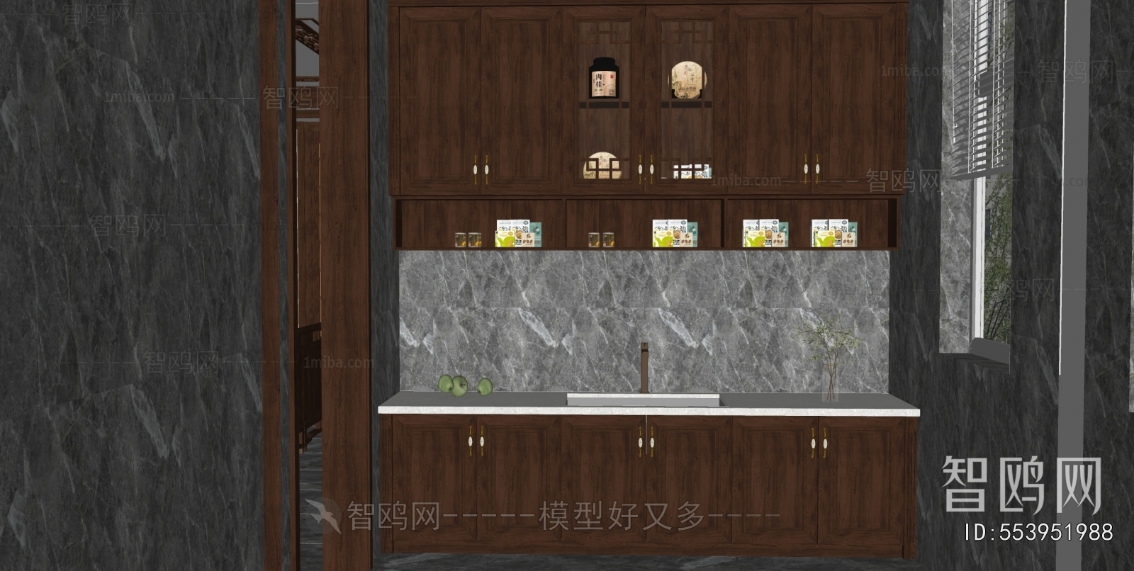 New Chinese Style Kitchen Cabinet