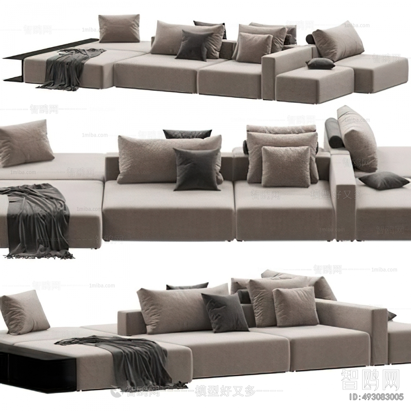 Modern Multi Person Sofa